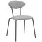 Armen Living Neo Modern Gray Fabric and Black Metal Dining Room Chairs, PK2 LCNESIBLGR - alternate 4